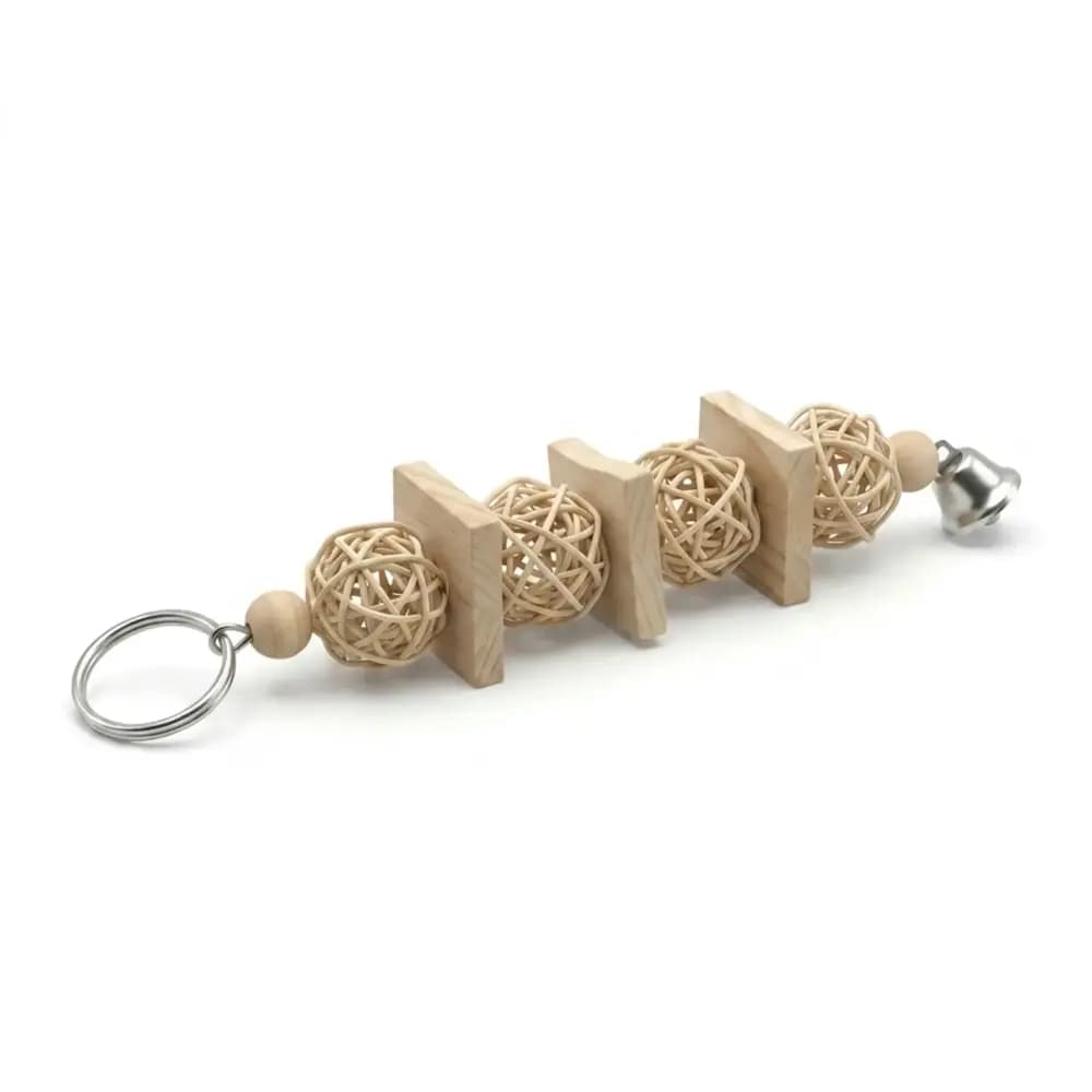 Wooden toy for birds