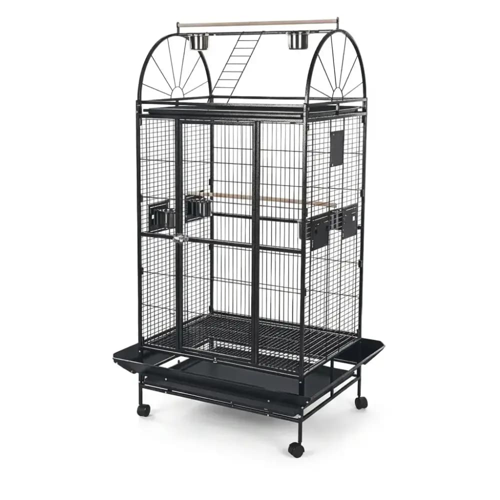 Large grey bird cage