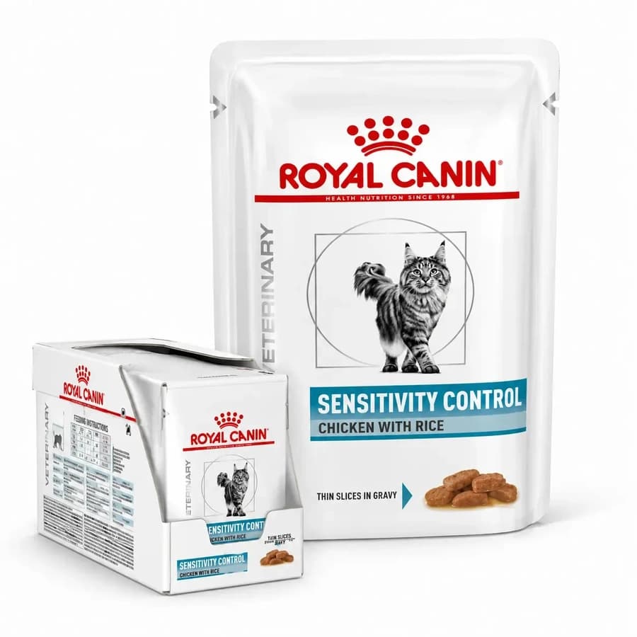Royal Canin Sensitivity Control with Chicken & Rice Veterinary Wet Food for Cats 12×85 g